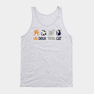 Un deux trois cat Tank Top